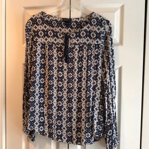 Ladies Lucky Brand size L print top